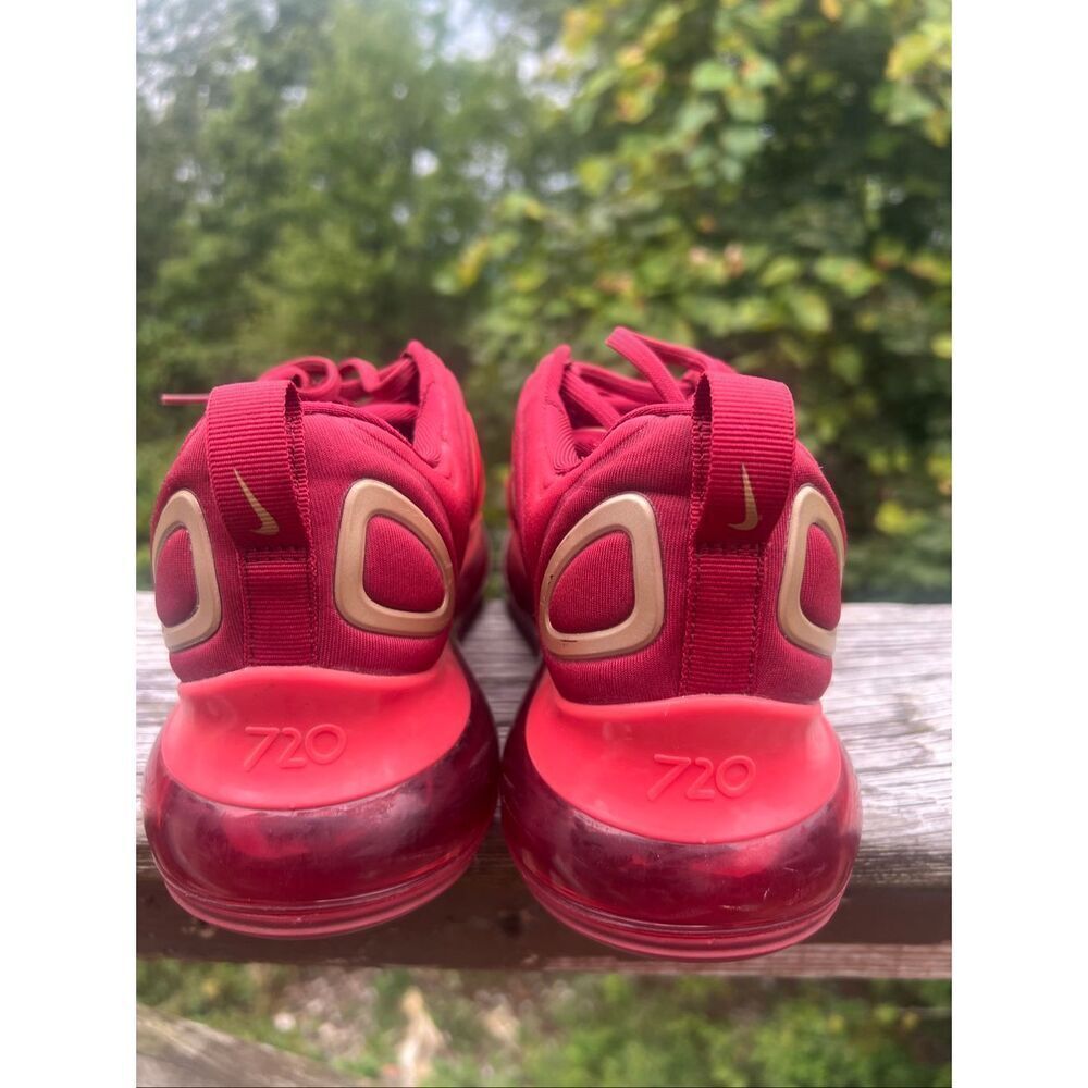 Nike Air Max 720 (GS) AQ3195-600 Team Crimson Red Sz 7 Youth - Picture 3 of 8